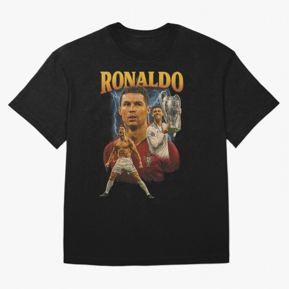 Cristiano Ronaldo CR7 Retro clothing | Vintage Football Legend Oversized T-Shirt Bring a Champion Mindset to the FIFA World Cup 2026 Journey through Messi and Cristiano Ronaldo Highlights, Argentina Pride, Vintage Soccer Flavor, Modern Football