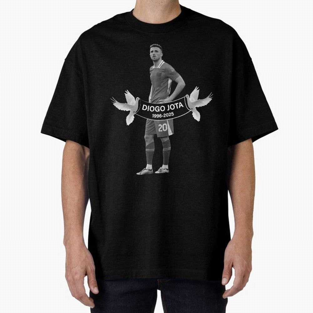 Diogo Jota Oversized T-Shirt Celebrate Rivalries and Pride in FIFA World Cup 2026 Group Stage Spirit, Capturing Argentina, Mbappe and Neymar, Supporter Pride, Iconic Celebrations, Legendary Names and Global Match Day Energy; Perfect for People Who