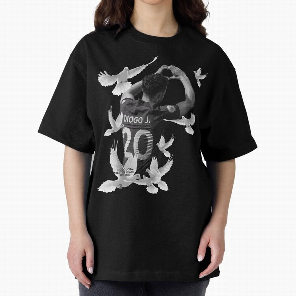 Diogo Jota rest in peace Oversized T-Shirt Support Iconic Players in FIFA World Cup 2026 Group Stage for Fans of Cristiano Ronaldo, Haaland and CR7 and Spain, Bringing Fan Favorite Moments, National Team Passion, Big Match Drama and Soccer History;