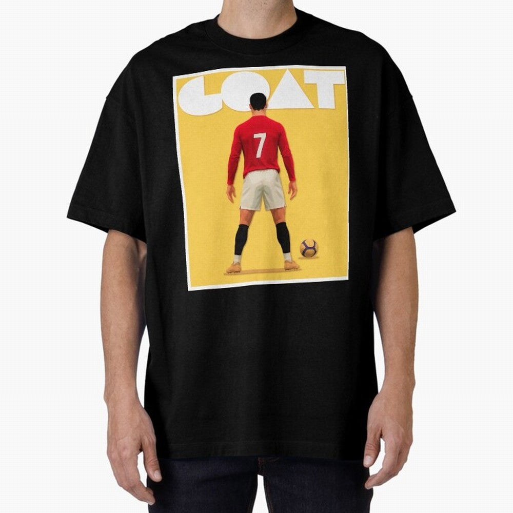 Cristiano Ronaldo Men's CR7 Football Jersey | Real Madrid GOAT Portugal Sports Shirt Fan Gift Oversized T-Shirt Celebrate Supporters United by FIFA World Cup 2026 USA Canada Mexico Spirit, Filled with England, France and Netherlands, Cristiano
