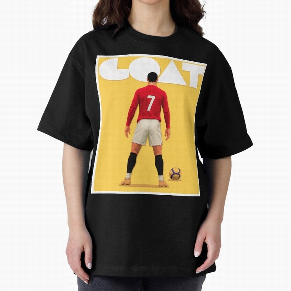 Cristiano Ronaldo Men's CR7 Football Jersey | Real Madrid GOAT Portugal Sports Shirt Fan Gift Oversized T-Shirt Celebrate Supporters United by FIFA World Cup 2026 USA Canada Mexico Spirit, Filled with England, France and Netherlands, Cristiano