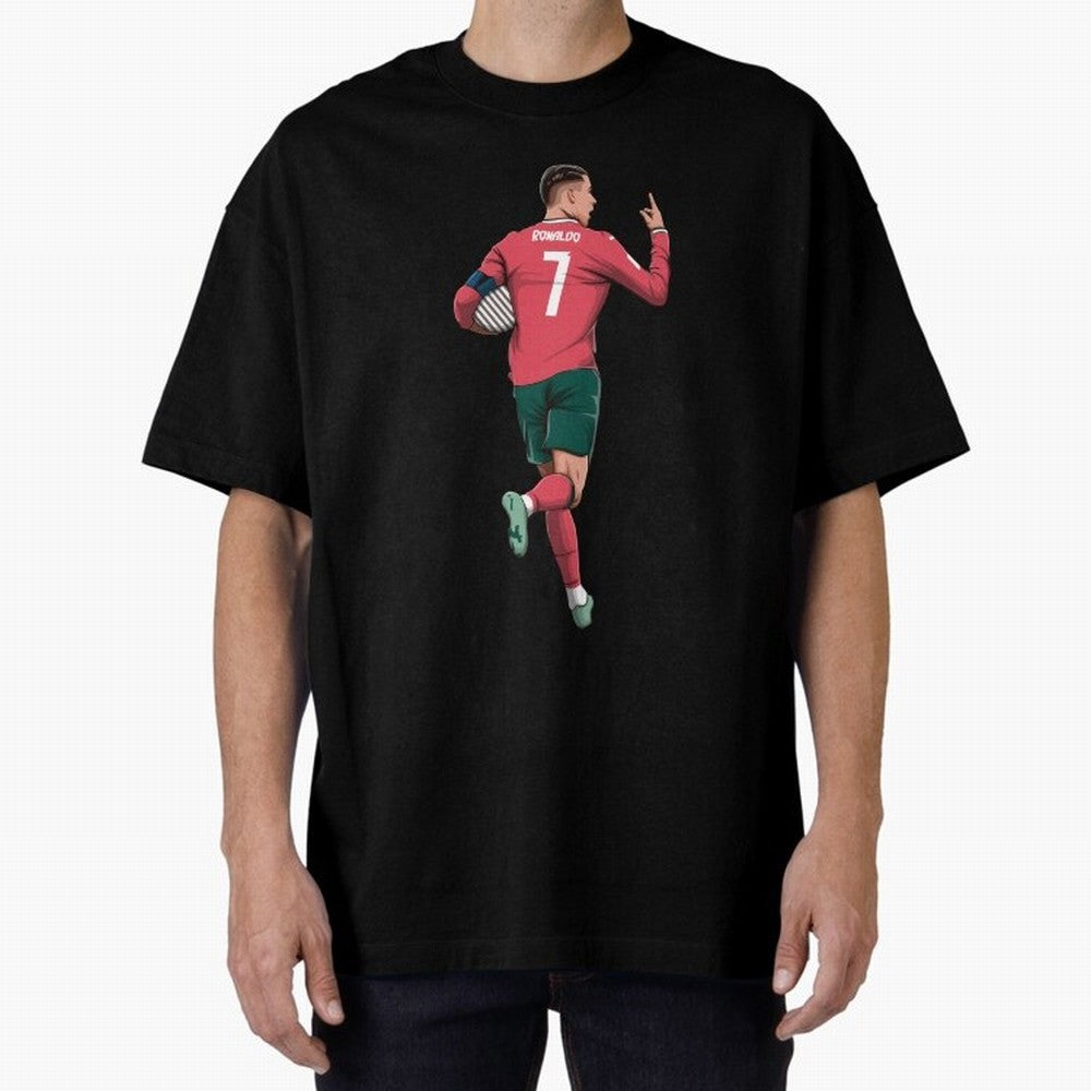 Cristiano Ronaldo Oversized T-Shirt Join the Countdown to the FIFA World Cup 2026 Group Stage Journey through Haaland and Mbappe Highlights, France Pride, Stadium Memories, Football Loyalty, International Chants and Championship Tradition; Ideal