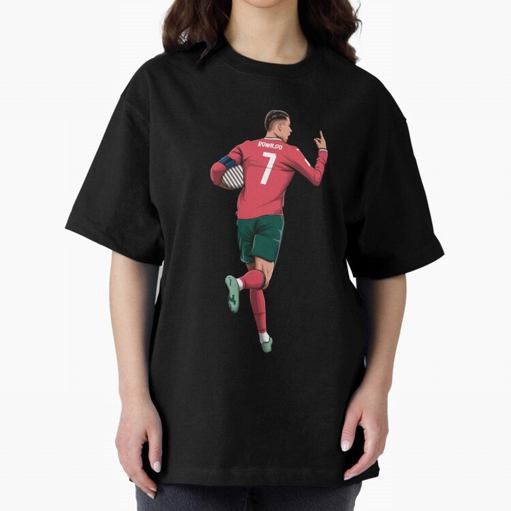 Cristiano Ronaldo Oversized T-Shirt Join the Countdown to the FIFA World Cup 2026 Group Stage Journey through Haaland and Mbappe Highlights, France Pride, Stadium Memories, Football Loyalty, International Chants and Championship Tradition; Ideal