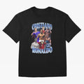Cristiano Ronaldo GOAT Oversized T-Shirt Celebrate the Road through FIFA World Cup 2026 Celebrating Messi, Argentina and Brazil Energy, Stadium Chants, National Pride, Trophy Dreams and Unforgettable Football Memories; Made for Collectors Who Enjoy