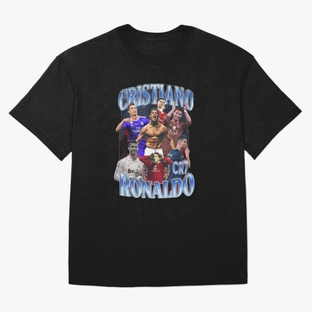Cristiano Ronaldo GOAT Oversized T-Shirt Celebrate the Road through FIFA World Cup 2026 Celebrating Messi, Argentina and Brazil Energy, Stadium Chants, National Pride, Trophy Dreams and Unforgettable Football Memories; Made for Collectors Who Enjoy