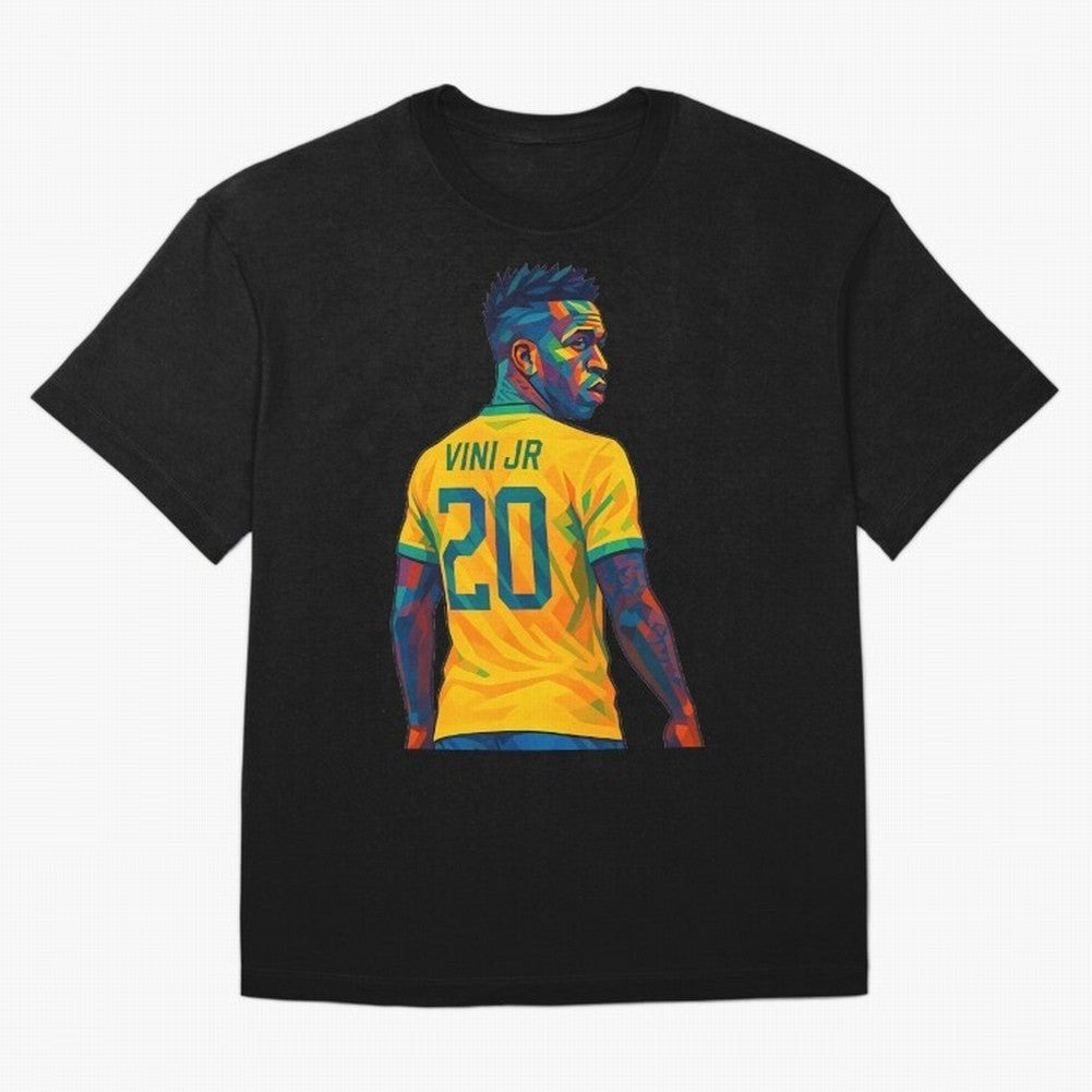 Vini Jr. Oversized T-Shirt Live for the Drama of Match Day Hype around FIFA World Cup 2026, Messi, Netherlands, Sports Nostalgia, International Competition, Famous Players and Unforgettable Victories; Ideal for Fans Who Follow Messi, Cristiano