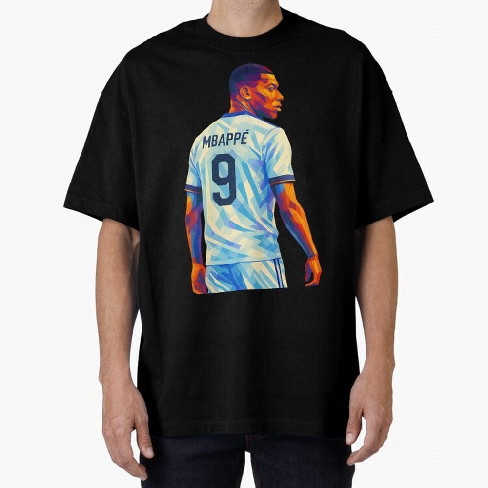 Kyliam Mbappe Oversized T-Shirt Cheer for Match Day Hype around FIFA World Cup 2026 Group Stage, CR7, Spain and Netherlands, Champion Mindset, Group Stage Buzz, Knockout Tension and Passionate Fan Culture; Ideal for Football Dads, Football Moms,