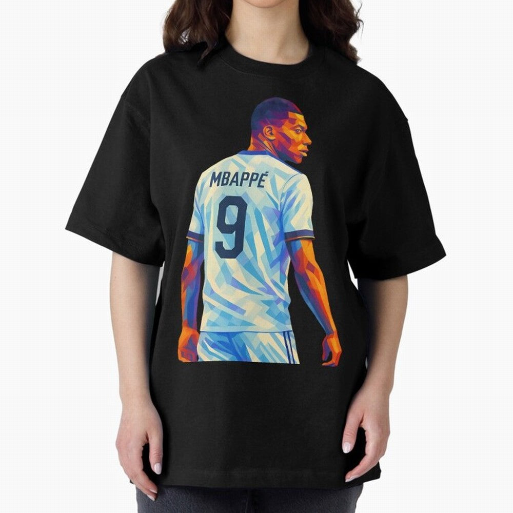 Kyliam Mbappe Oversized T-Shirt Cheer for Match Day Hype around FIFA World Cup 2026 Group Stage, CR7, Spain and Netherlands, Champion Mindset, Group Stage Buzz, Knockout Tension and Passionate Fan Culture; Ideal for Football Dads, Football Moms,