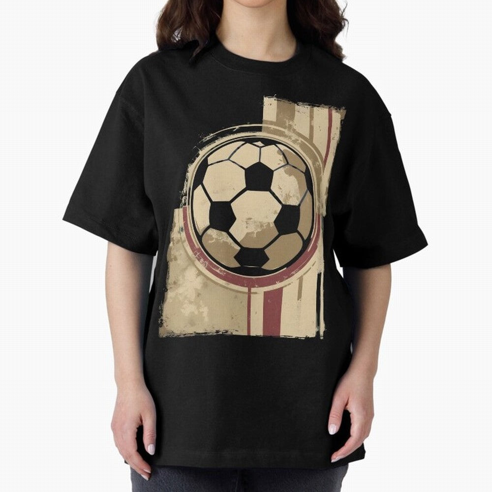 Soccer ball Oversized T-Shirt Share the Excitement of FIFA World Cup 2026 USA Canada Mexico for Fans of Messi and Cristiano Ronaldo and Netherlands, Bringing Football Passion, Legendary Performances, Festival Vibes and Supporter Community; Perfect
