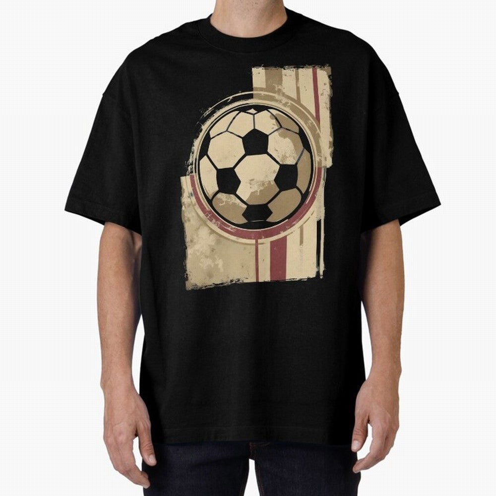 Soccer ball Oversized T-Shirt Share the Excitement of FIFA World Cup 2026 USA Canada Mexico for Fans of Messi and Cristiano Ronaldo and Netherlands, Bringing Football Passion, Legendary Performances, Festival Vibes and Supporter Community; Perfect