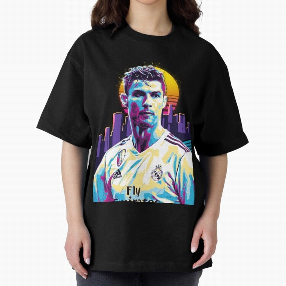 Christiano Ronaldo retro Oversized T-Shirt Celebrate Every Goal in FIFA World Cup 2026 USA Canada Mexico Spirit, Featuring Spain and Netherlands, Mbappe and Neymar, Football History, Final Match Energy, Crowd Noise and Once in a Lifetime Moments;
