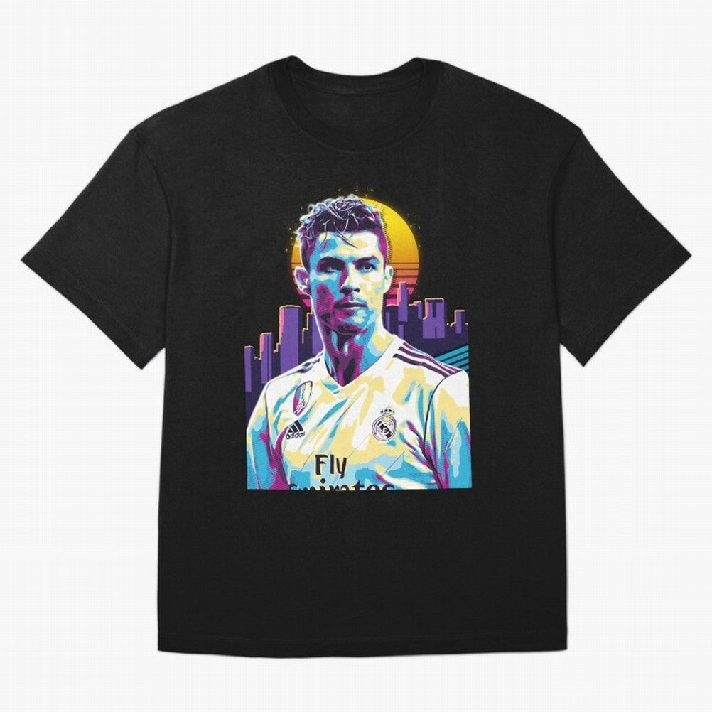 Christiano Ronaldo retro Oversized T-Shirt Celebrate Every Goal in FIFA World Cup 2026 USA Canada Mexico Spirit, Featuring Spain and Netherlands, Mbappe and Neymar, Football History, Final Match Energy, Crowd Noise and Once in a Lifetime Moments;