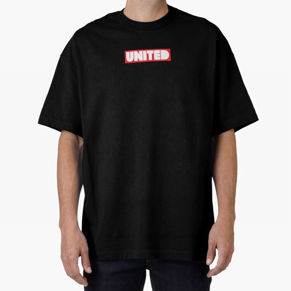 Manchester United - United Oversized T-Shirt Relive Legendary Nights from Global Football Passion for FIFA World Cup 2026 USA Canada Mexico, Connected to CR7, England, France and Netherlands, Global Supporter Spirit, Legendary Goals, National