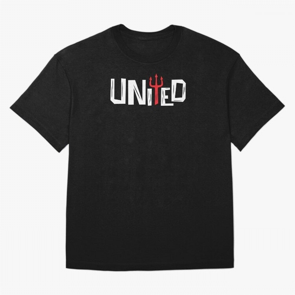 Manchester United - United Typography Oversized T-Shirt Represent Fans Who Live for FIFA World Cup 2026 USA Canada Mexico for Fans of Neymar and Argentina, Bringing Football Passion, Legendary Performances, Festival Vibes and Supporter Community;