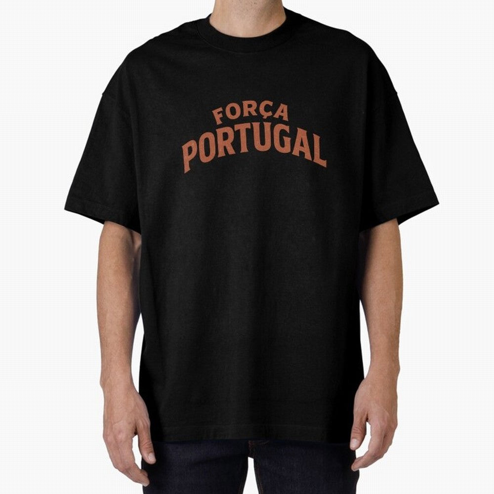 Vintage For?a Portugal Emblem ¨C Portuguese Football Fan Design Oversized T-Shirt Represent Football Lovers during the FIFA World Cup 2026 Journey through Messi and Cristiano Ronaldo Highlights, Germany Pride, Game Day Rituals, Football Legends,