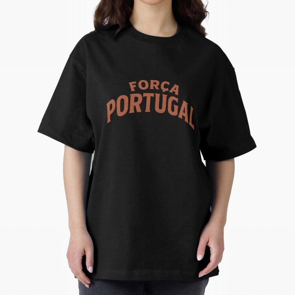 Vintage For?a Portugal Emblem ¨C Portuguese Football Fan Design Oversized T-Shirt Represent Football Lovers during the FIFA World Cup 2026 Journey through Messi and Cristiano Ronaldo Highlights, Germany Pride, Game Day Rituals, Football Legends,
