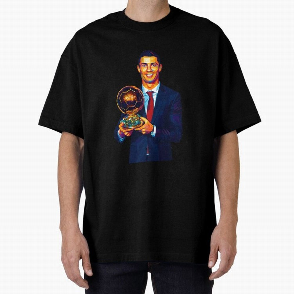 Cristiano Ronaldo Wpap Art Oversized T-Shirt Follow Every Goal of FIFA World Cup 2026 Group Stage Celebrating Cristiano Ronaldo, France Energy, Classic Soccer Heritage, Championship Pressure, Fan Loyalty and International Pride; Made for Die Hard