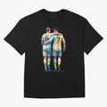 Cristiano Ronaldo & Toni Kroos Wpap Art Oversized T-Shirt Feel the Heartbeat of FIFA World Cup 2026 Group Stage Spirit, Driven by England, CR7, Tournament Hype, Historic Matchups, Family Viewing Parties and Global Sports Pride; Ideal for Fans Who
