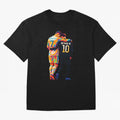 Cristiano Ronaldo & Neymar JR Wpap Art Oversized T-Shirt Get Ready for FIFA World Cup 2026 Highlighting Messi, Brazil Energy, Stadium Memories, Football Loyalty, International Chants and Championship Tradition; Created for Match Day Parties, Soccer