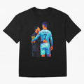 Cristiano Ronaldo & Messi Wpap Art Oversized T-Shirt Follow Every Goal of the FIFA World Cup 2026 Group Stage Journey through Mbappe and Neymar Highlights, England and Germany Pride, Champion Mindset, Group Stage Buzz, Knockout Tension and