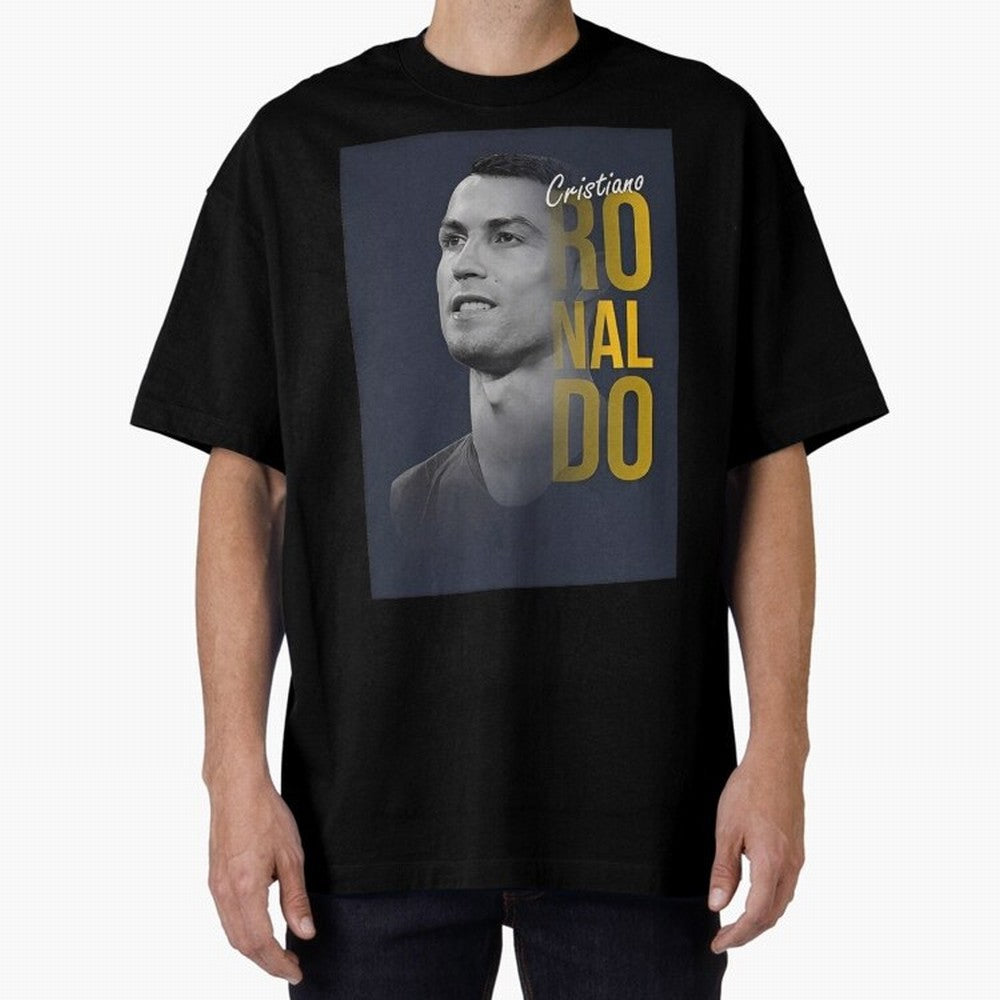 CR7 Oversized T-Shirt Cheer through Every Moment of Global Football Passion for FIFA World Cup 2026 USA Canada Mexico, Capturing Neymar, Haaland and Cristiano Ronaldo, Spain and Netherlands, Sports Nostalgia, International Competition, Famous