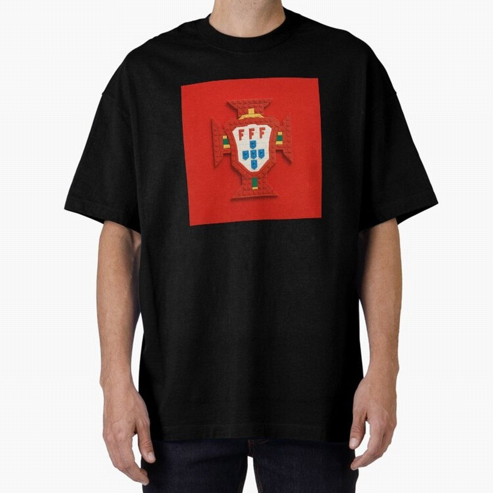 Portugal Blocks Oversized T-Shirt Make Memories around FIFA World Cup 2026 USA Canada Mexico Centered on Haaland and Mbappe, England Energy, Football Festival Excitement, Trophy Ambitions, Country Rivalries and Star Player Buzz; Perfect for People
