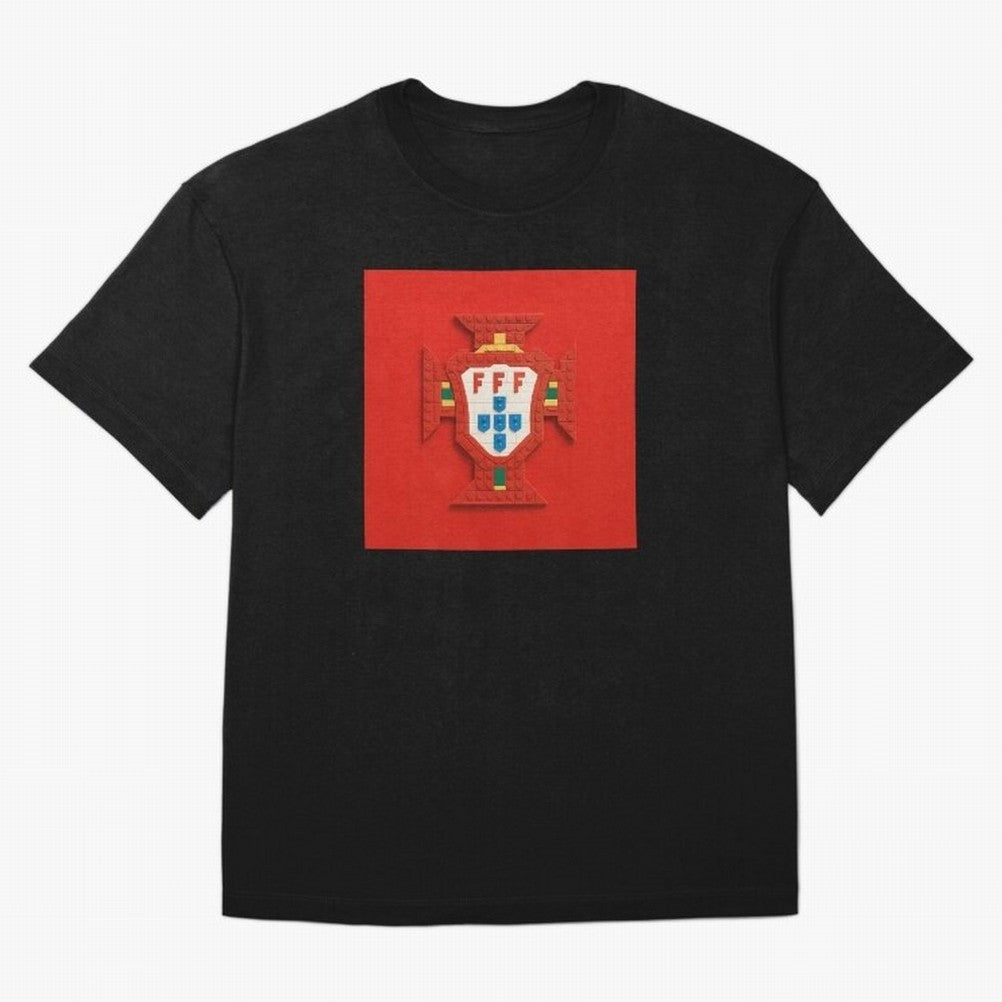 Portugal Blocks Oversized T-Shirt Make Memories around FIFA World Cup 2026 USA Canada Mexico Centered on Haaland and Mbappe, England Energy, Football Festival Excitement, Trophy Ambitions, Country Rivalries and Star Player Buzz; Perfect for People