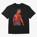 Cristiano Ronaldo Oversized T-Shirt Bring Global Tournament Vibes to Global Football Passion for FIFA World Cup 2026 Group Stage, Celebrating Messi and Cristiano Ronaldo, Portugal, Football Festival Excitement, Trophy Ambitions, Country Rivalries