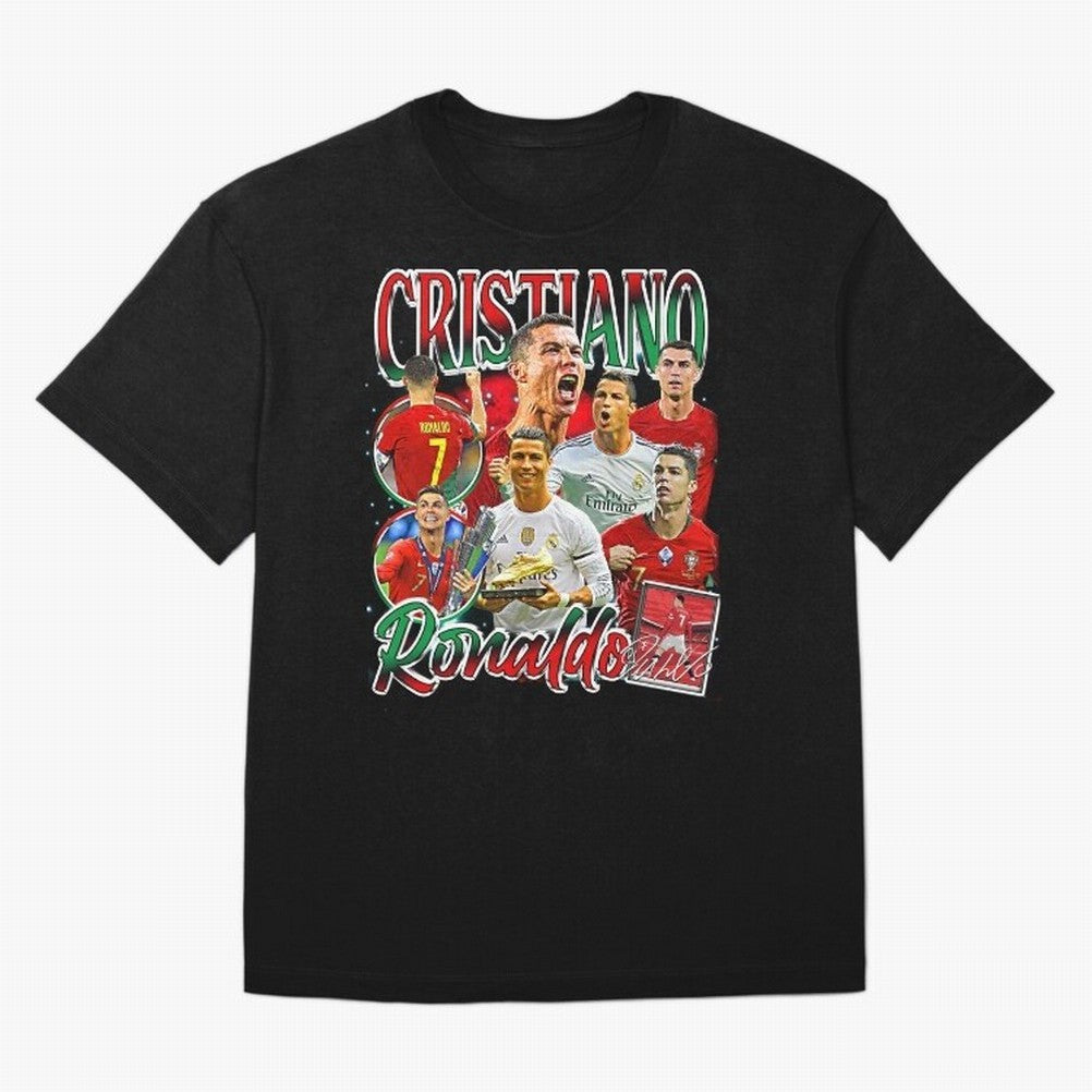 Cristiano Ronaldo Premium Quality Oversized T-Shirt Capture Stadium Memories from FIFA World Cup 2026 for Fans of Messi, Neymar and Mbappe and Germany, Bringing Supporter Pride, Iconic Celebrations, Legendary Names and Global Match Day Energy;