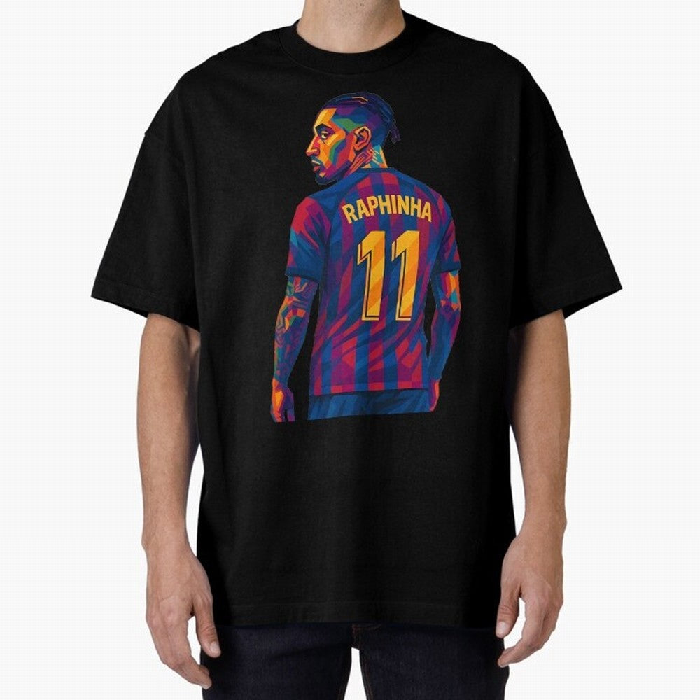 Raphinha Oversized T-Shirt Join the Global Buzz around Match Day Hype around FIFA World Cup 2026 USA Canada Mexico, Mbappe, Brazil, Portugal and Argentina, Fan Favorite Moments, National Team Passion, Big Match Drama and Soccer History; Built for