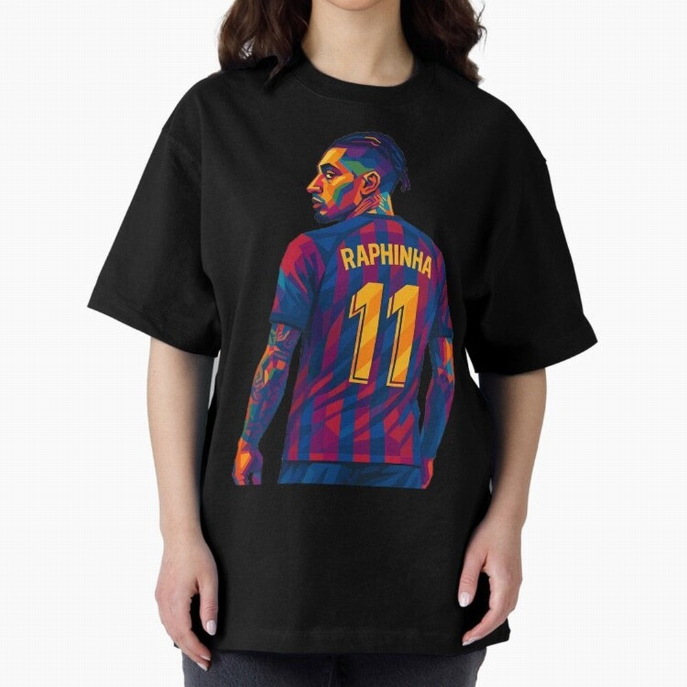Raphinha Oversized T-Shirt Join the Global Buzz around Match Day Hype around FIFA World Cup 2026 USA Canada Mexico, Mbappe, Brazil, Portugal and Argentina, Fan Favorite Moments, National Team Passion, Big Match Drama and Soccer History; Built for