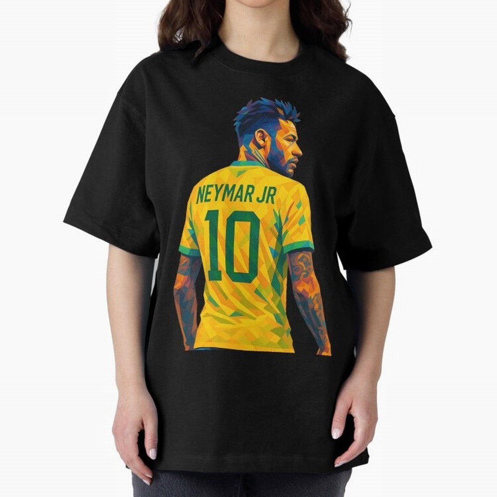 Neymar Jr Oversized T-Shirt Make Your Look Match Global Football Passion for FIFA World Cup 2026 Group Stage, Built around Messi, England, France and Netherlands, Soccer Culture, Superstar Moments, National Team Dreams and Competitive Fire; Ideal