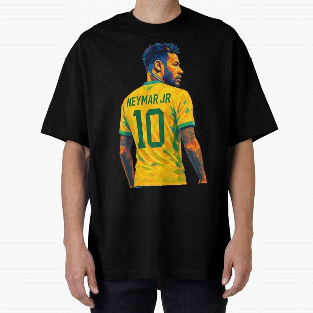 Neymar Jr Oversized T-Shirt Make Your Look Match Global Football Passion for FIFA World Cup 2026 Group Stage, Built around Messi, England, France and Netherlands, Soccer Culture, Superstar Moments, National Team Dreams and Competitive Fire; Ideal