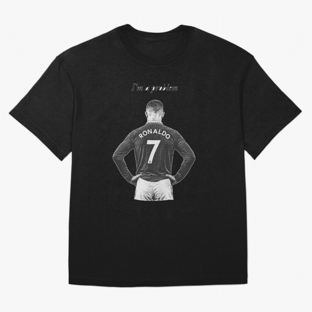 Ronaldo Problem Oversized T-Shirt Get Ready for FIFA World Cup 2026 for Fans of CR7 and Messi and Argentina and Brazil, Bringing Football History, Final Match Energy, Crowd Noise and Once in a Lifetime Moments; Created for Match Day Parties, Soccer