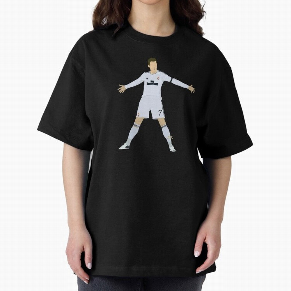 Cristiano Ronaldo celebrates at Real Madrid Oversized T-Shirt Make the Season About the FIFA World Cup 2026 Journey through Cristiano Ronaldo, Haaland and CR7 Highlights, England, France and Netherlands Pride, Fan Favorite Moments, National Team