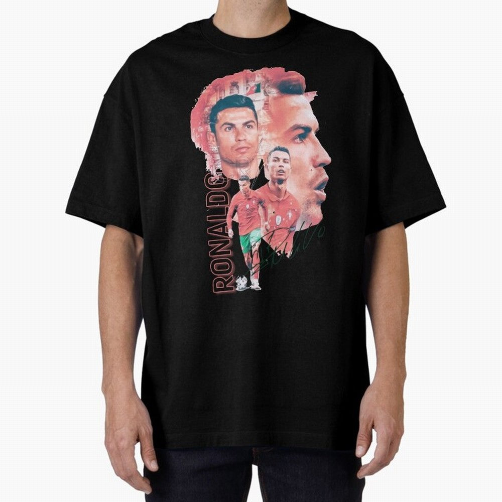 Cristiano Ronaldo Design Oversized T-Shirt Show Love for Legendary Goals in FIFA World Cup 2026 USA Canada Mexico Featuring Messi, England and Germany Energy, Football Passion, Legendary Performances, Festival Vibes and Supporter Community; Ideal