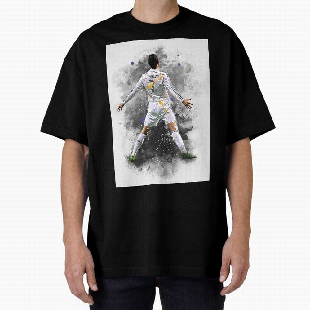 Cristiano Ronaldo 7 Oversized T-Shirt Bring Champion Energy into Global Football Passion for FIFA World Cup 2026 Group Stage, with Haaland and Mbappe, Portugal, Spain and Germany, Goal Celebration Energy, Supporter Heritage, Football Icons and