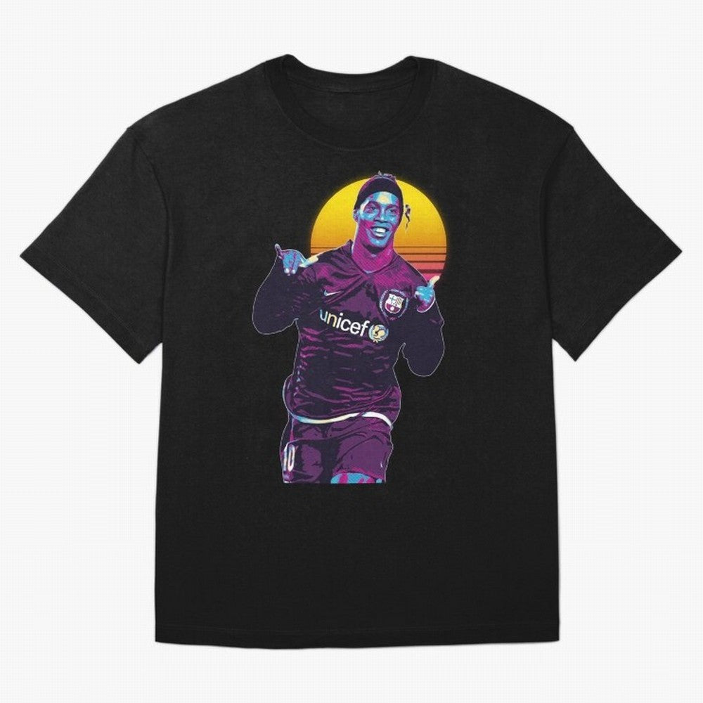 ronaldinho retro Oversized T-Shirt Represent Fans Who Live for Global Football Passion for FIFA World Cup 2026, Capturing CR7, Germany, Football History, Final Match Energy, Crowd Noise and Once in a Lifetime Moments; Perfect for People Who Love