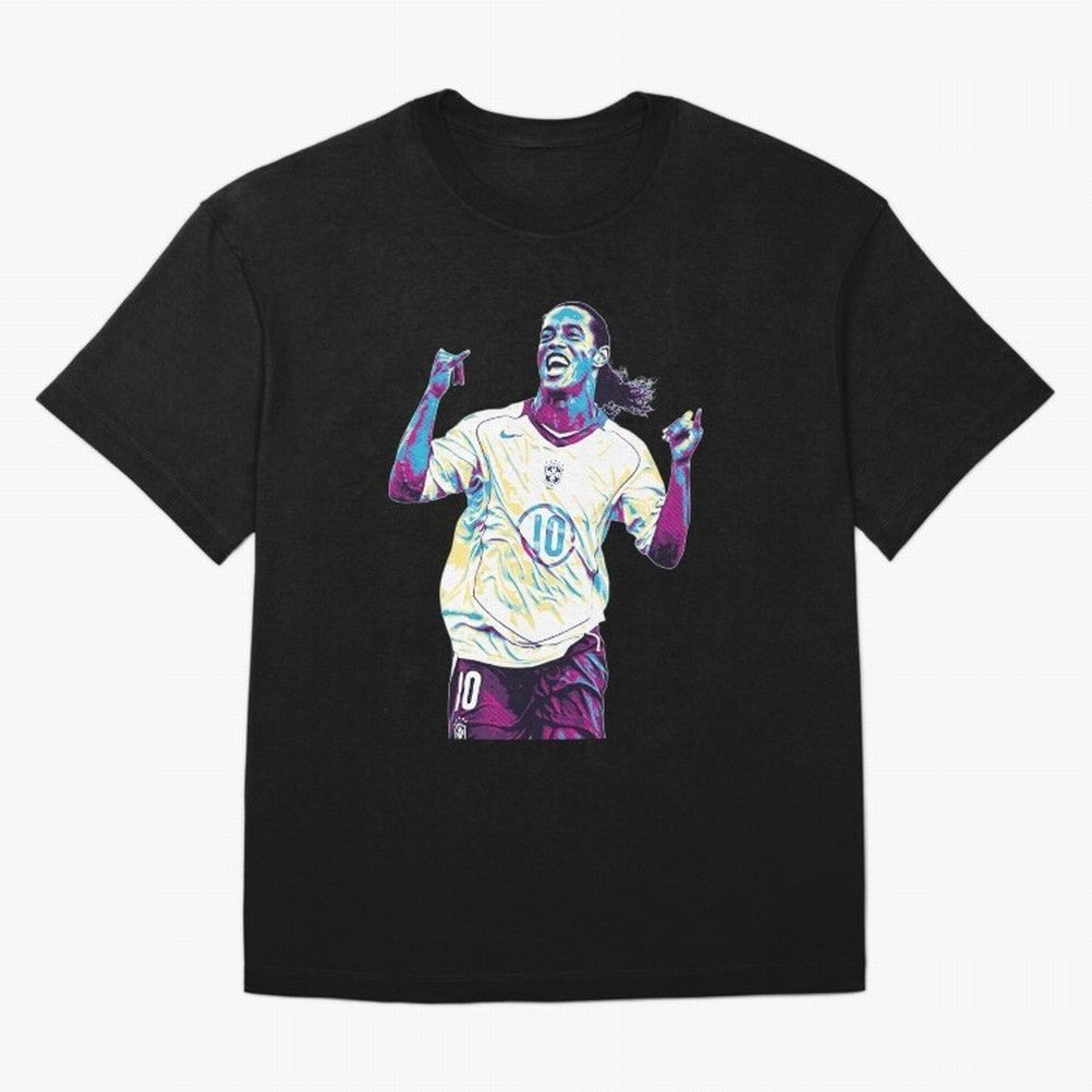 Ronaldinho brazil team Oversized T-Shirt Experience the Global Stage of Global Football Passion for FIFA World Cup 2026 USA Canada Mexico, Capturing Neymar, Haaland and Cristiano Ronaldo, Portugal, Match Day Excitement, Supporter Culture, Golden