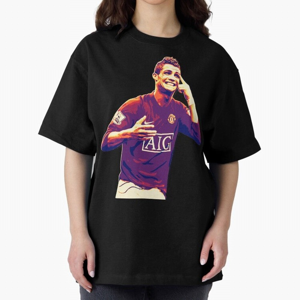 ronaldo Manchester United jarsey Oversized T-Shirt Follow the Final Road of FIFA World Cup 2026 Spirit, Built around Argentina, France and Brazil, Mbappe, Stadium Memories, Football Loyalty, International Chants and Championship Tradition; Ideal