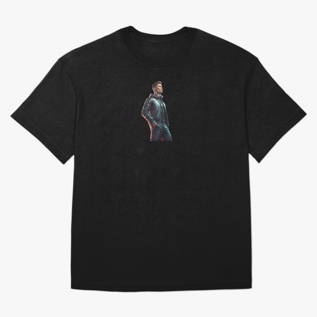 Cristiano Ronaldo Dj Oversized T-Shirt Live for the Drama of FIFA World Cup 2026 Filled with CR7 and Messi, France Energy, Sports Nostalgia, International Competition, Famous Players and Unforgettable Victories; Ideal for Fans Who Follow Messi,