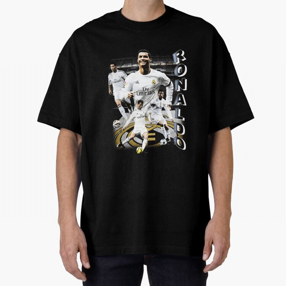 Cristiano Ronaldo Vintage Oversized T-Shirt Honor Football Greatness during FIFA World Cup 2026 USA Canada Mexico Spirit, Driven by Portugal, Spain and Germany, Neymar, Classic Soccer Heritage, Championship Pressure, Fan Loyalty and International