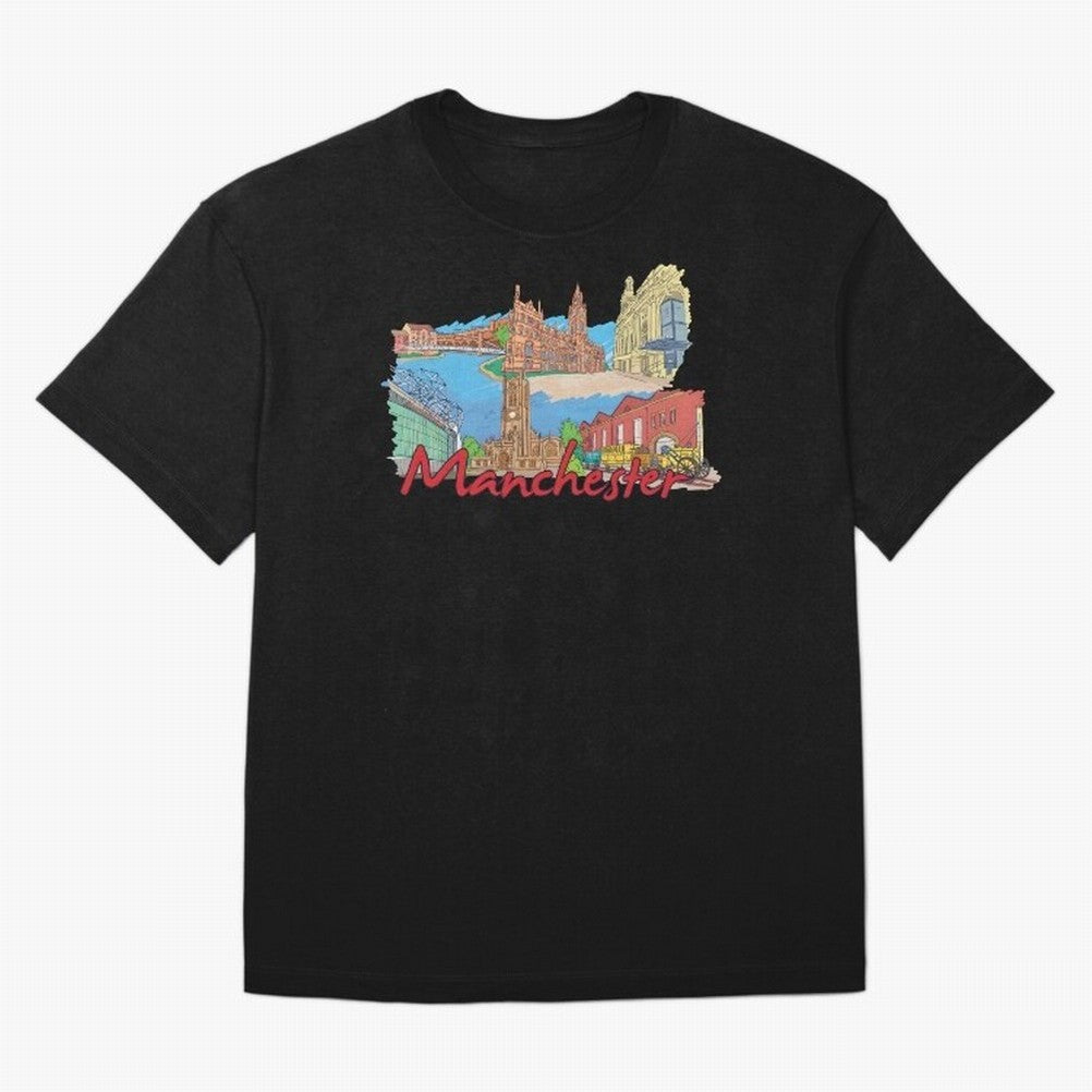 Manchester Oversized T-Shirt Remember FIFA World Cup 2026 for Fans of Mbappe and Neymar and England and Germany, Bringing Sports Nostalgia, International Competition, Famous Players and Unforgettable Victories; Built for Supporters Chasing Trophy