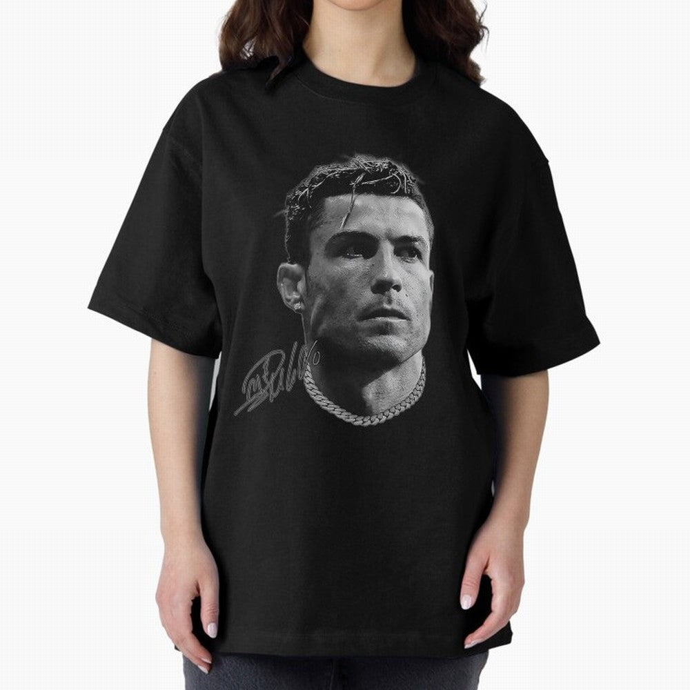 Cristiano Ronaldo Vintage Tshirt Oversized T-Shirt Turn Football Passion into FIFA World Cup 2026 USA Canada Mexico for Fans of Messi, CR7 and Mbappe and France and Portugal, Bringing Championship Spirit, Famous Goals, Roaring Crowds and
