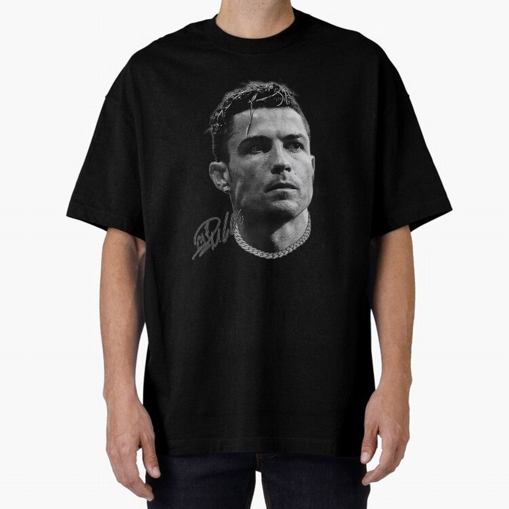 Cristiano Ronaldo Vintage Tshirt Oversized T-Shirt Turn Football Passion into FIFA World Cup 2026 USA Canada Mexico for Fans of Messi, CR7 and Mbappe and France and Portugal, Bringing Championship Spirit, Famous Goals, Roaring Crowds and