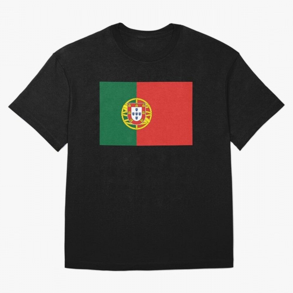 Portugal Flag Oversized T-Shirt Stand with Match Day Hype around FIFA World Cup 2026, Messi and Cristiano Ronaldo, Netherlands, Match Day Excitement, Supporter Culture, Golden Goals and Global Football Passion; Perfect for Supporters Who Want Bold