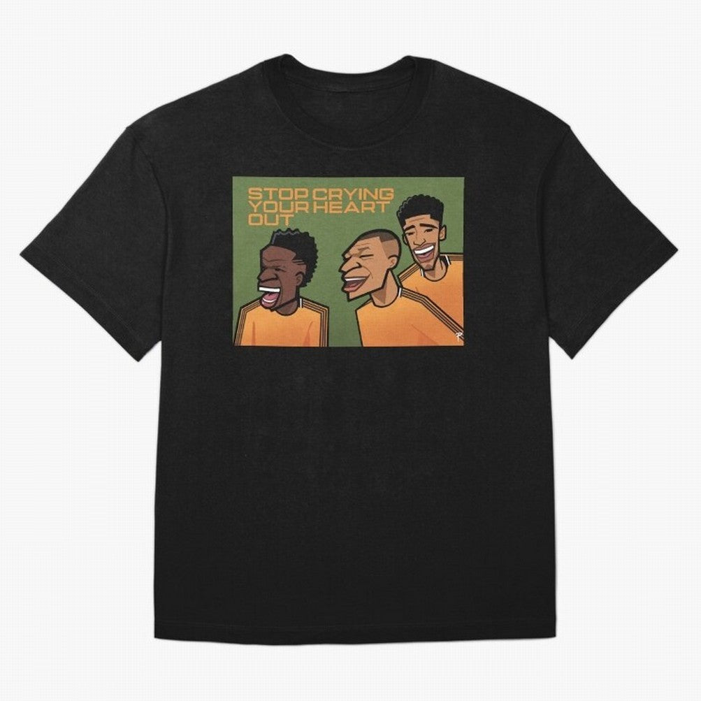 stop crying your heart out Oversized T-Shirt Make Memories around Global Football Passion for FIFA World Cup 2026 Group Stage, Featuring Haaland and Mbappe, Argentina, France and Brazil, Football History, Final Match Energy, Crowd Noise and Once in