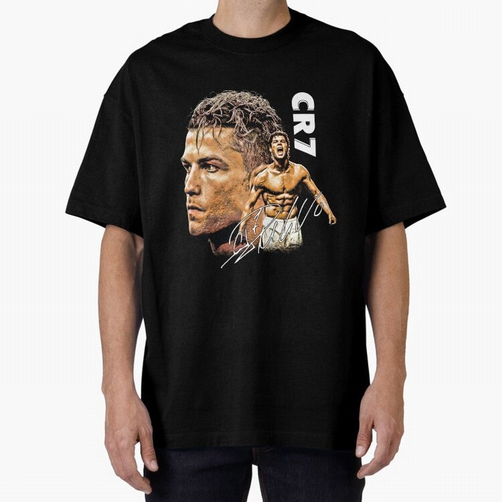 Cristiano Ronaldo Football Legend T-Shirt Oversized T-Shirt Bring Champion Energy into FIFA World Cup 2026 for Fans of CR7 and Spain and Netherlands, Bringing Retro Football Energy, Iconic Rivalries, Trophy Chase Drama and Stadium Atmosphere; Great