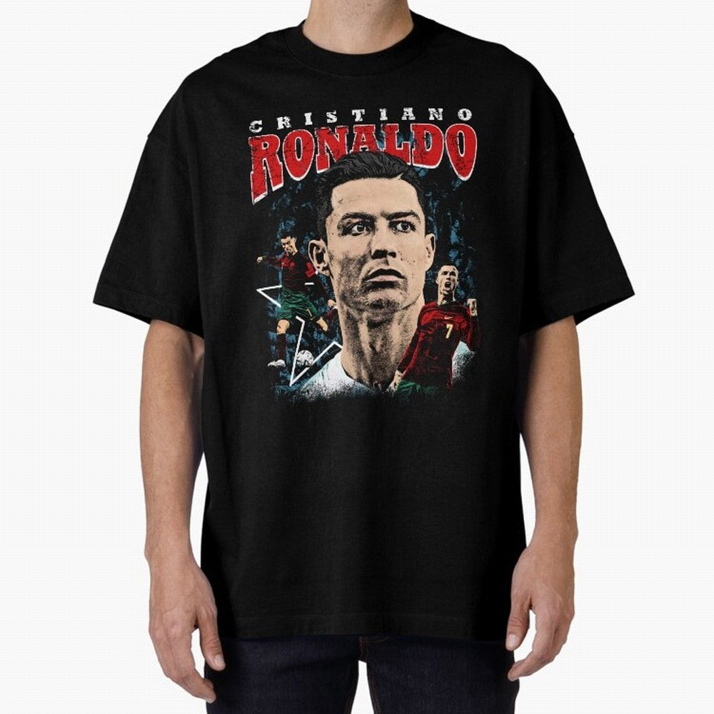 Cristiano Ronaldo CR7 Iconic T-Shirt Oversized T-Shirt Make Every Match About FIFA World Cup 2026 Group Stage Spirit, Filled with Brazil, Messi, Fan Favorite Moments, National Team Passion, Big Match Drama and Soccer History; Ideal for Fans Who