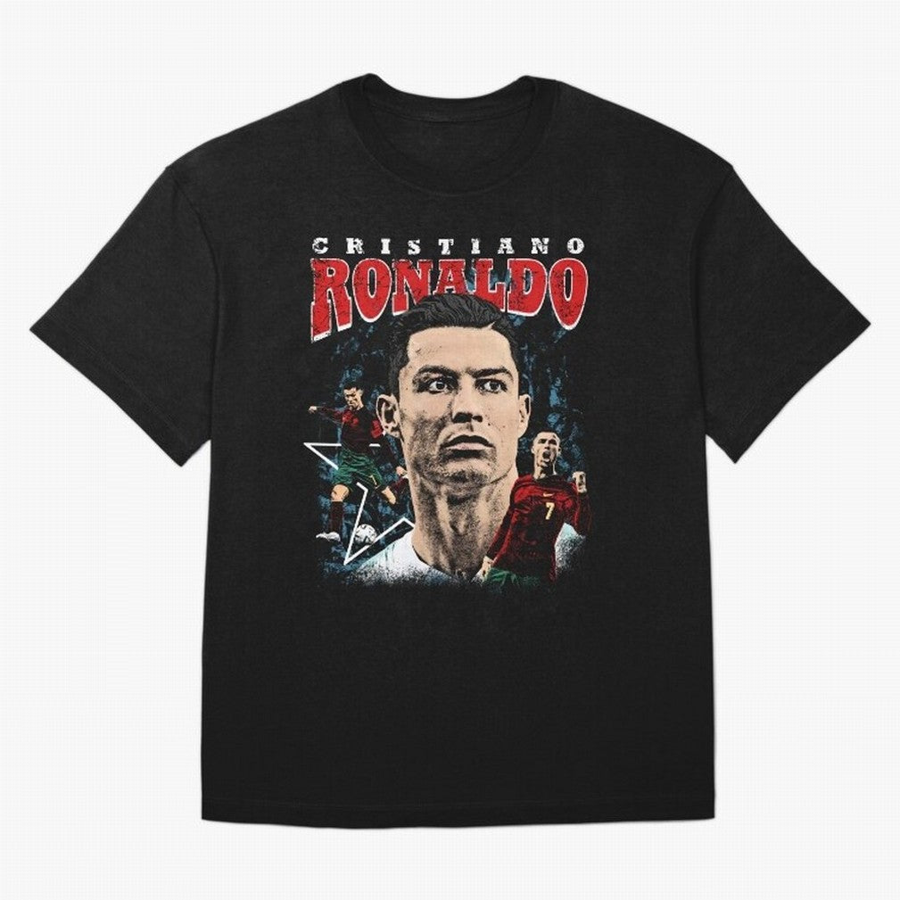Cristiano Ronaldo CR7 Iconic T-Shirt Oversized T-Shirt Make Every Match About FIFA World Cup 2026 Group Stage Spirit, Filled with Brazil, Messi, Fan Favorite Moments, National Team Passion, Big Match Drama and Soccer History; Ideal for Fans Who